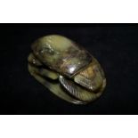 Soapstone scarab Width 10 cm