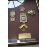 Cased set of Masonic Jewels awarded to Alfred Edwa