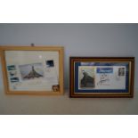 2 Framed Concord memorabilia, one signed limited edition