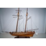 Wooden model ship Height 61 cm