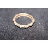 9ct Gold Ring Size K (Bamboo)