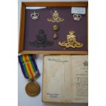 Cased set of Royal Artillery Badges and Buttons to