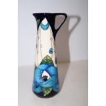 Moorcroft Renie rose blue jug Height 19 cm