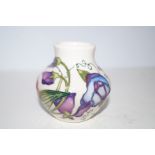 Moorcroft sweet pea vase Height 9 cm