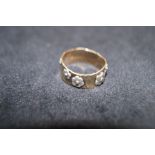 9ct Gold ring by Talma Keshet Size Q Weight 3.6g