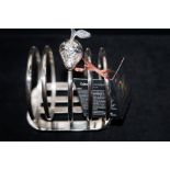 Silver plated 4 division toast rack by Culinary co