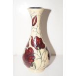 Moorcroft chocolate cosmos vase Height 17 cm