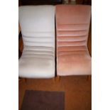 Pair of modern retro bedroom chairs