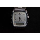 Vintage ADEC Alarm-chronograph quartz wristwatch