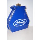 Blue ford petrol can Height 35 cm