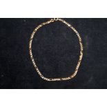 9ct Gold bracelet Weight 1.8g