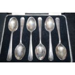Cased set of Silver Spoons