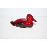 Royal Doulton flambe duck