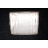 Art deco silver cigarette case Birmingham hallmark