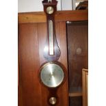 Georgian style banjo barometer