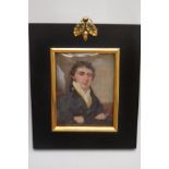 English school circa 1800 - portrait miniature of