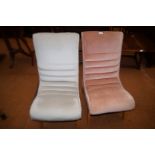 2 Modern bedroom chairs