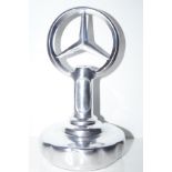 Polished aluminium Mercedes sign on base Height 21