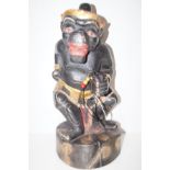 Ethnic carved wood figure Height 45 cm