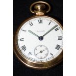 Vintage aircraft pocket watch with second sub dial