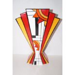 Brian wood podium style vase in jazz pattern Heigh