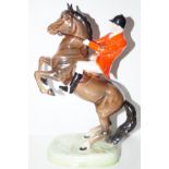 Beswick huntsman on rearing horse repair to left e