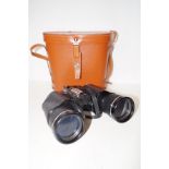 Set of Copitar field glasses in leather case