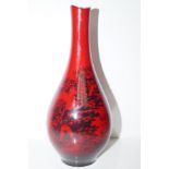 Royal Doulton flambe vase in the woodcut 1612 patt