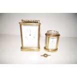2 Carriage clocks (1 requires attention)
