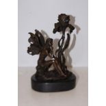Bronze pixie candle stick Height