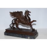 Bronze model of a griffin Height 23 cm