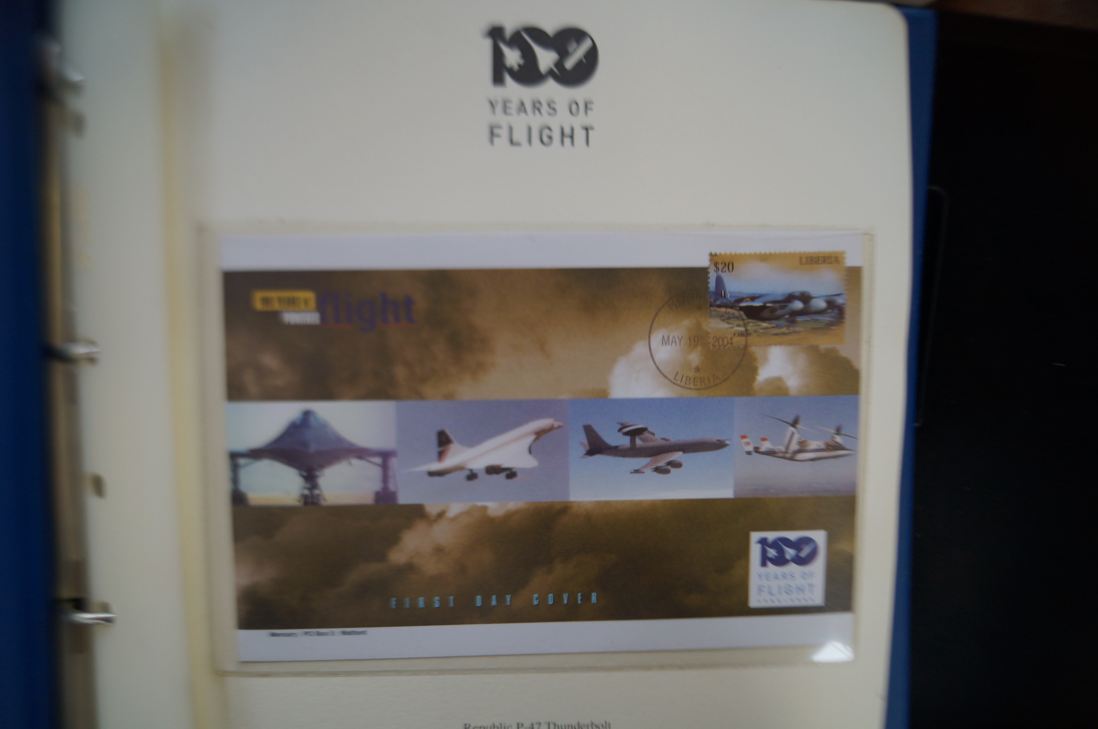 Album of first day covers 'Hundred years of flight