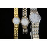 Gents Rotary wristwatch together with 2 ladies rot