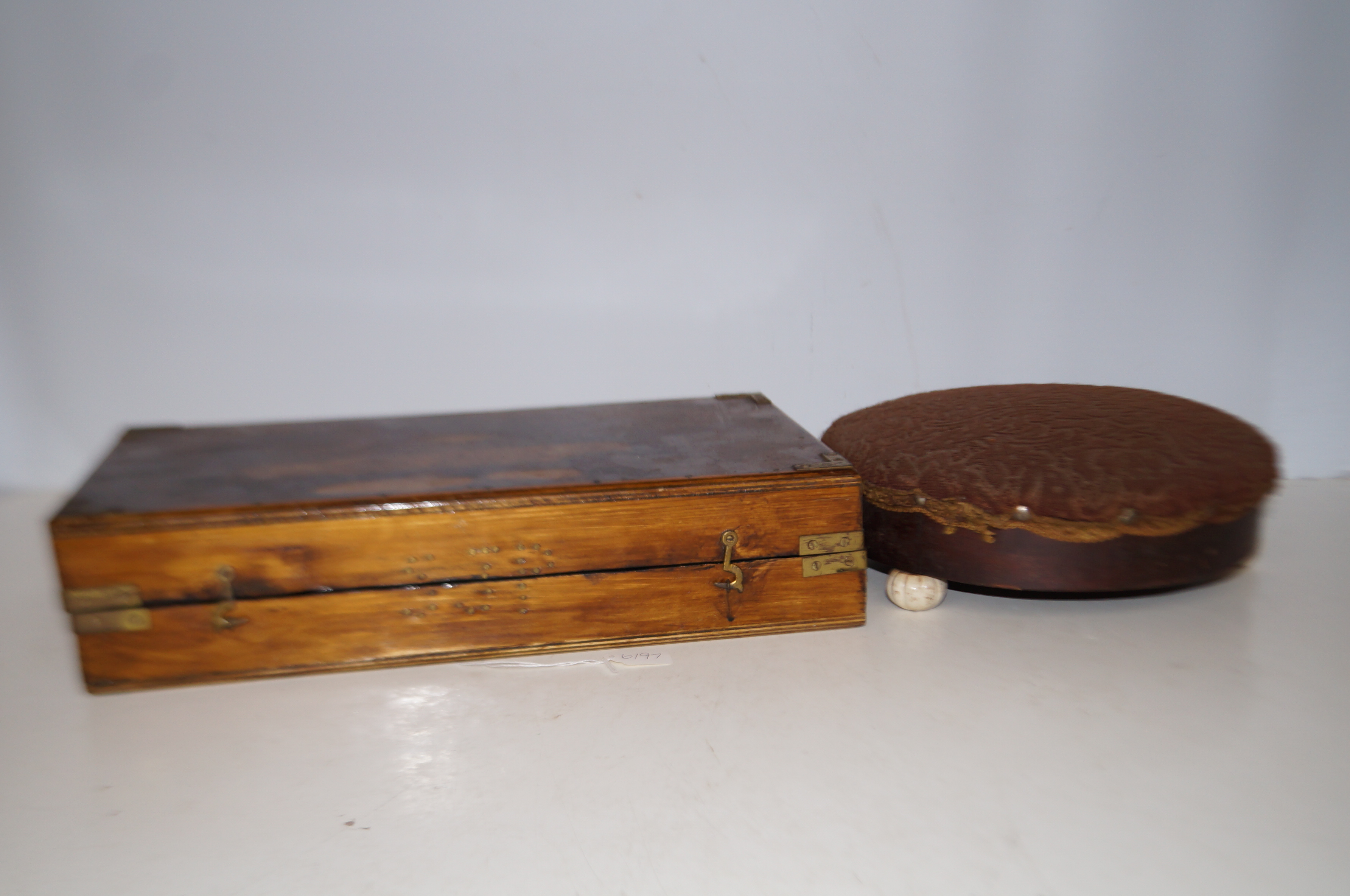 Wooden soft case box together with a foot stool