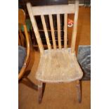 Solid oak chair