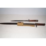 Bayonet & scabbard together with a bayonet