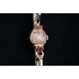 14ct Gold cased Norman ladies cocktail watch with