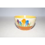 Clarice Cliff bizarre crocus pattern bowl Diameter