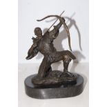 Bronze model of a oriental archer Height 23 cm