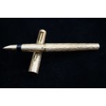 Parker fountain pen with 14ct Gold nib & bark deco