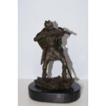 Bronze model of centurion Height 24 cm