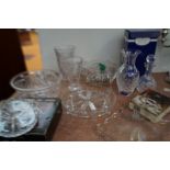 Box of good quality crystal ware to include Royal
