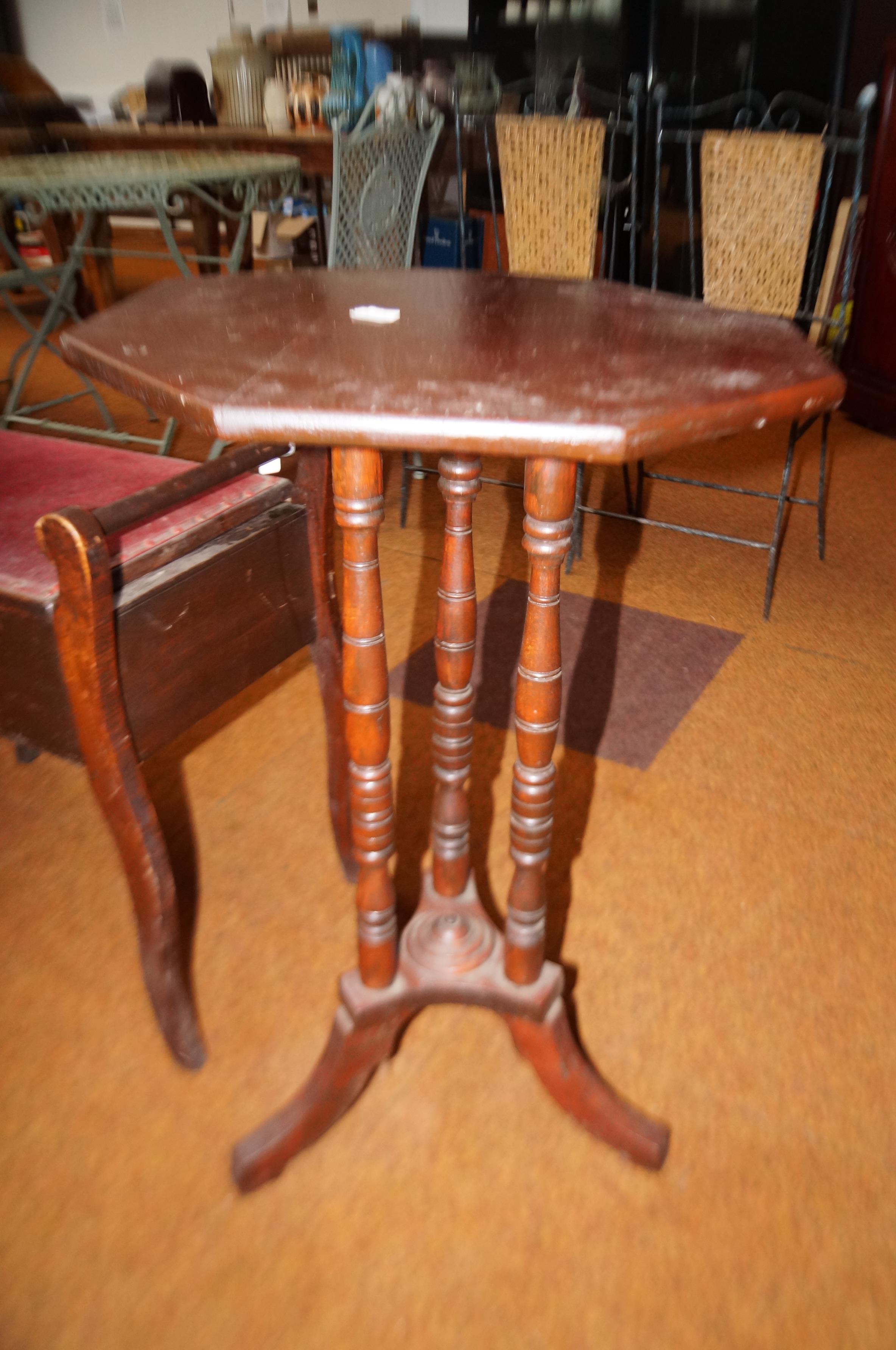 Octagonal side table