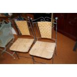 2 Wrought iron patio chairs