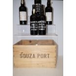 5 Bottles of Vintage Souza 1978 with original wood