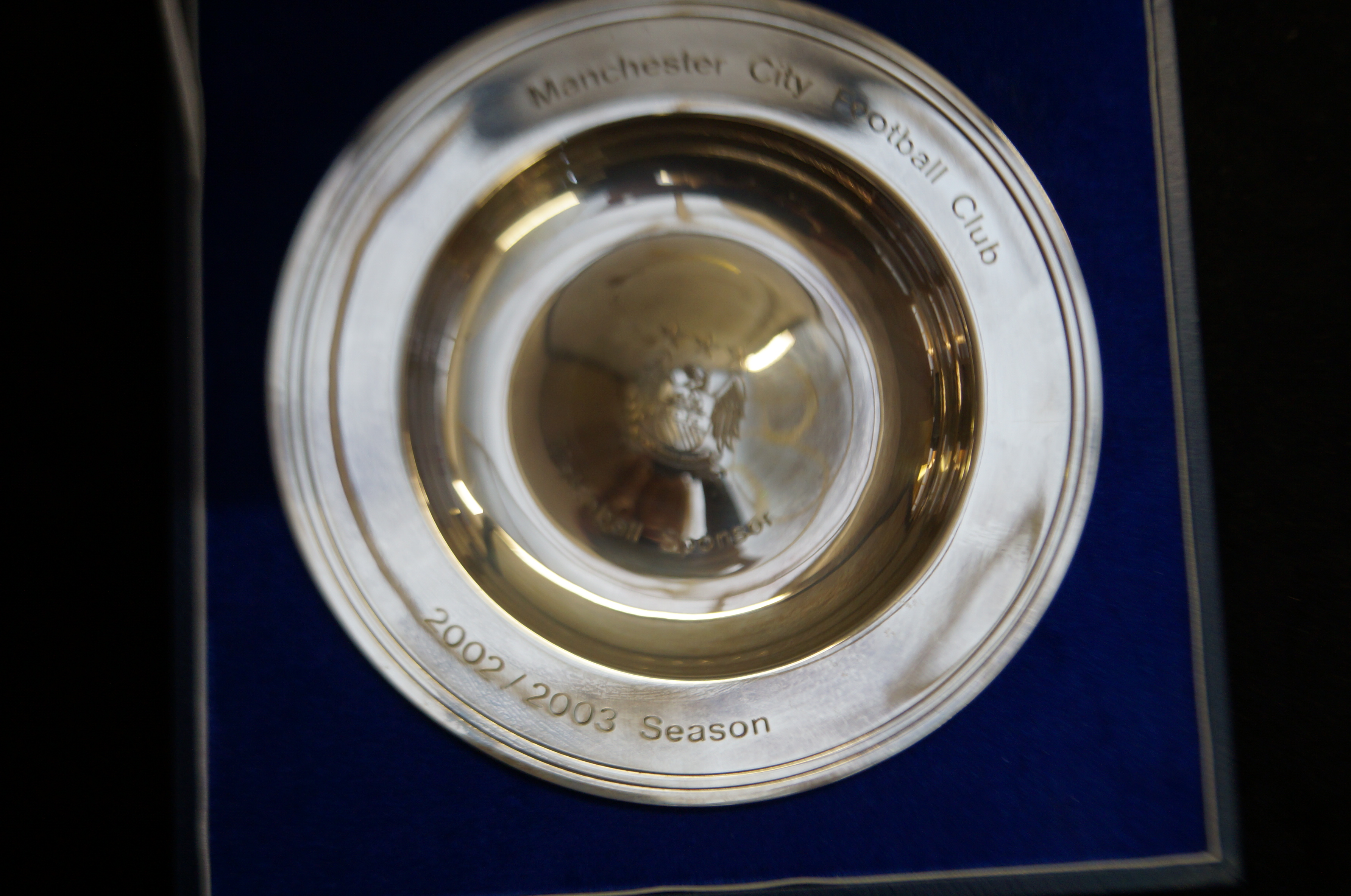 Manchester city Boxed salver sponsorship