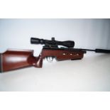 SMK air rifle with BSA telescopic sight with hard