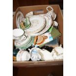 Unsorted mixed box of ceramics