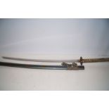 Display samurai sword with scabbard length 97 cm