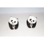 2 Beswick panda's